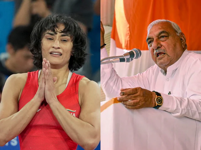 भूपेंद्र सिंह हुड्डा ने की विनेश फोगाट को गोल्ड मेडल वाला सम्मान देने की मांग, कहा- ‘100 ग्राम वजन कम..’