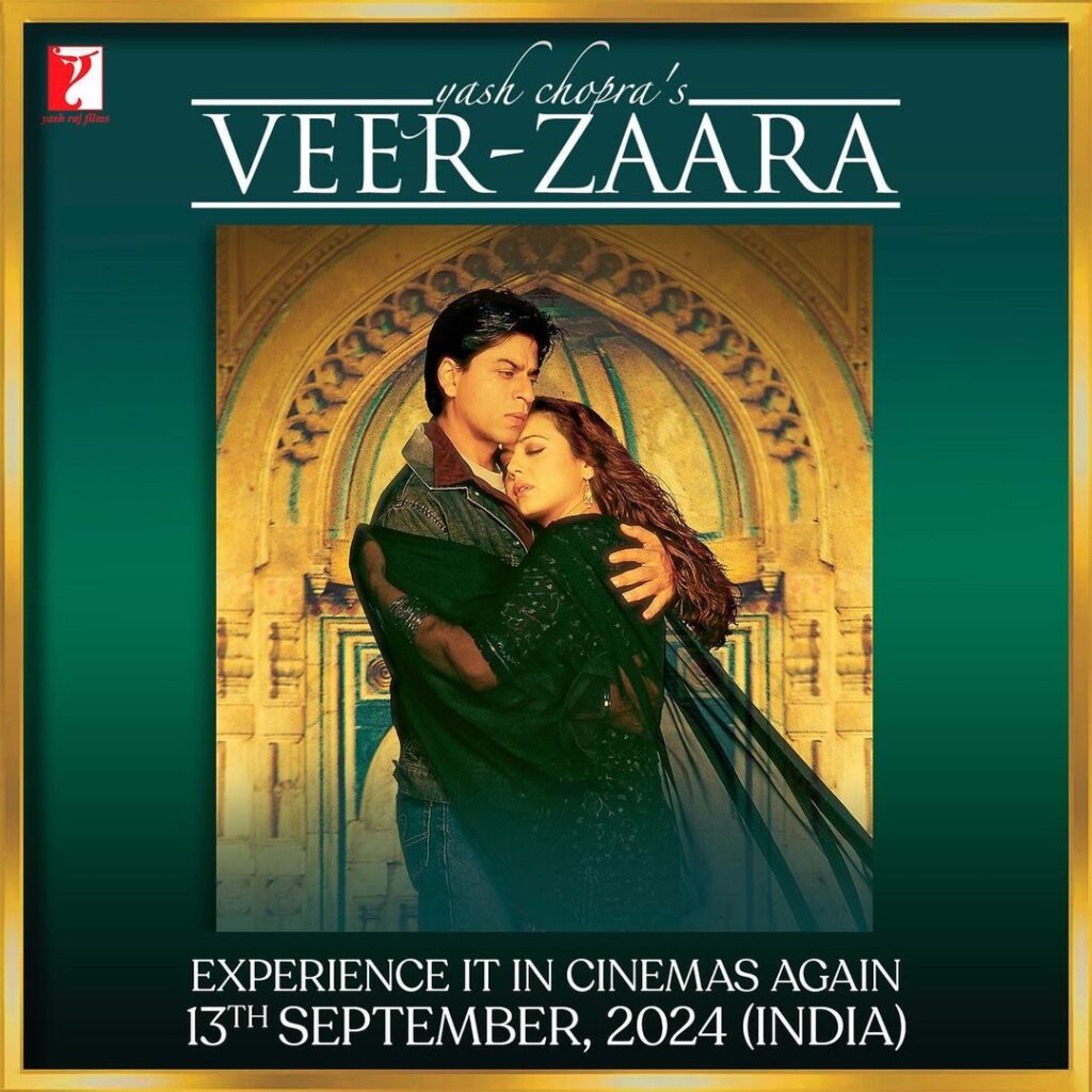 A match made in heaven... Veer-Zaara is coming back to the theatres on Friday,13th Sept! Watch it at a Cinepolis screen near you! (Link in bio)