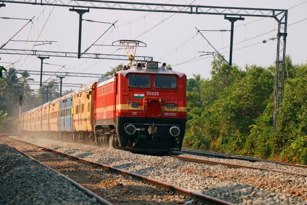 a-train-moving-with-electric-support